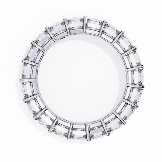 18K White Gold Lab Grown Diamond Eternity Band 4.88 ctw DAB-113