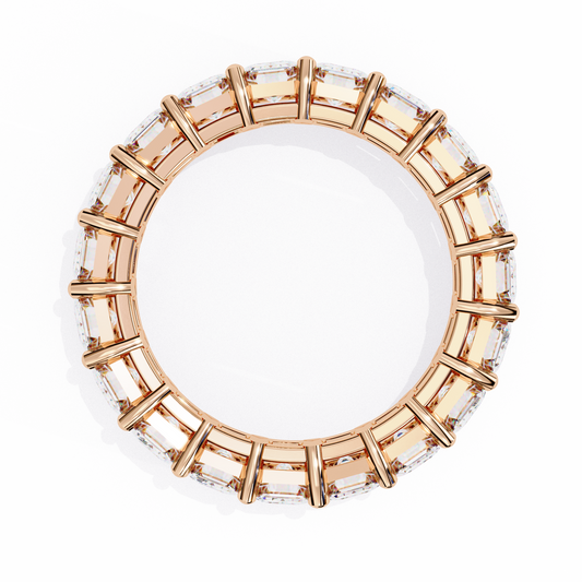 18K Rose Gold Lab Grown Diamond Eternity Band 4.88 ctw DAB-113