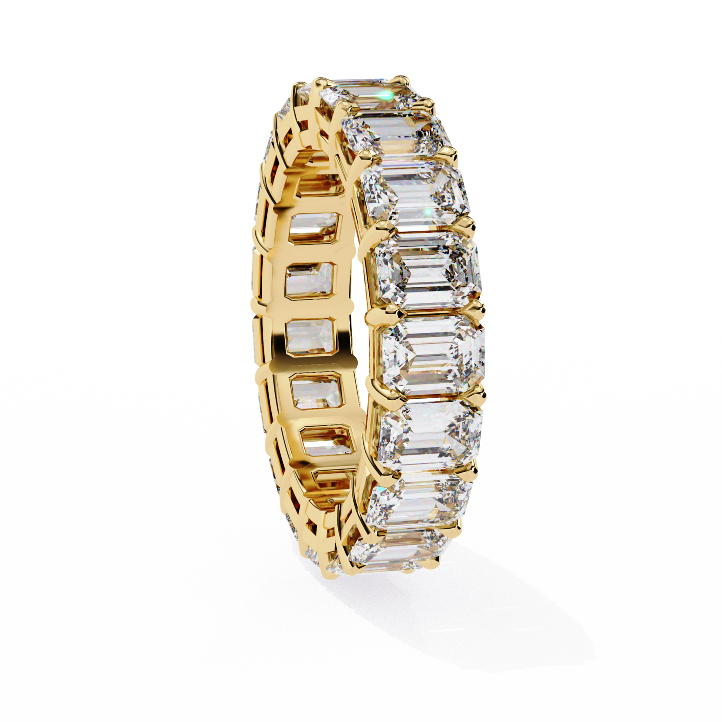 18K Yellow Gold Lab Grown Diamond Eternity Band 4.88 ctw DAB-113