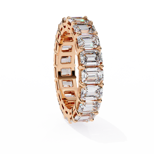 10K Rose Gold Lab Grown Diamond Eternity Band 4.88 ctw DAB-113
