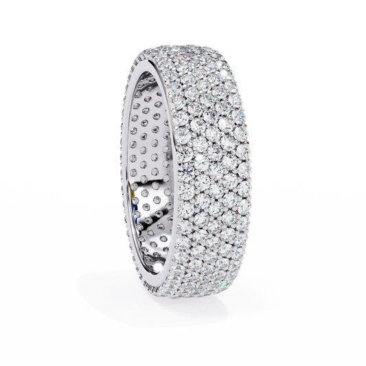 18K White Gold Lab Grown Diamond Eternity Band 1.81 ctw DAB-111
