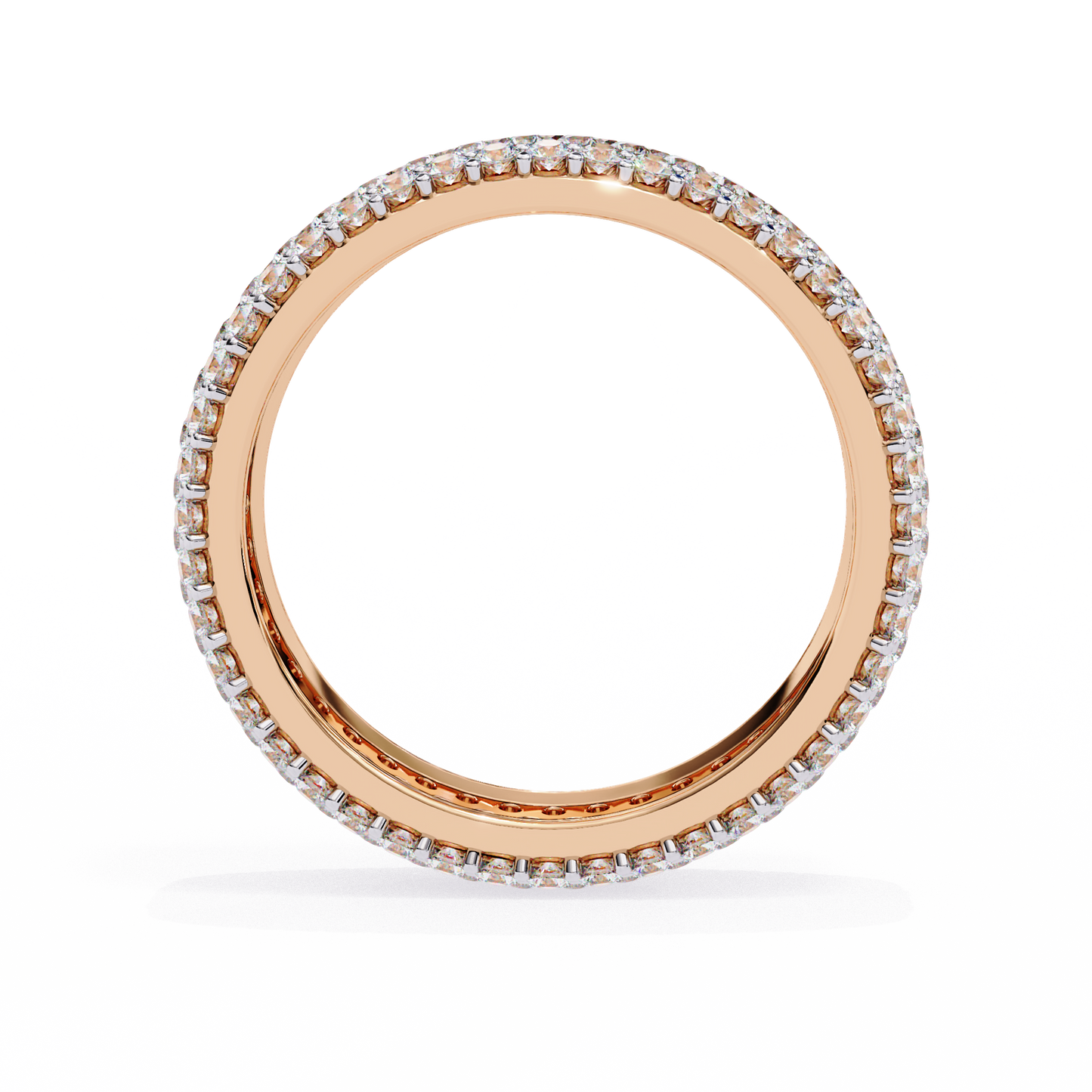 18K Rose Gold Lab Grown Diamond Eternity Band 1.81 ctw DAB-111