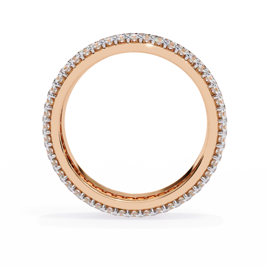 10K Rose Gold Lab Grown Diamond Eternity Band 1.81 ctw DAB-111