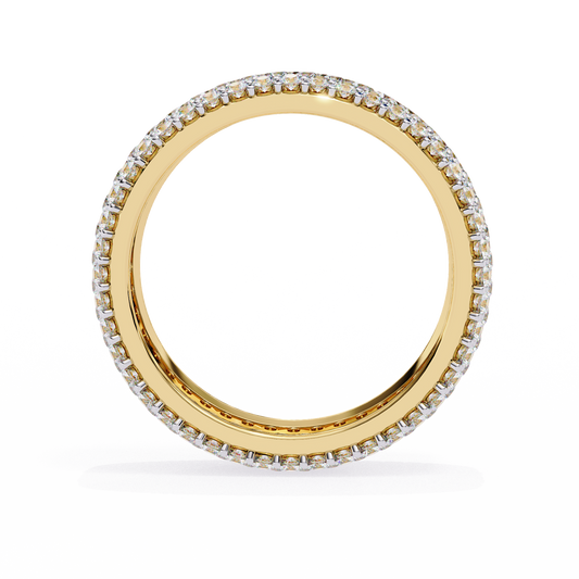 10K Yellow Gold Lab Grown Diamond Eternity Band 1.81 ctw DAB-111