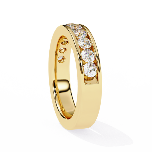 10K Yellow Gold Lab Grown Diamond Stackable Band 1.01 ctw DAB-105