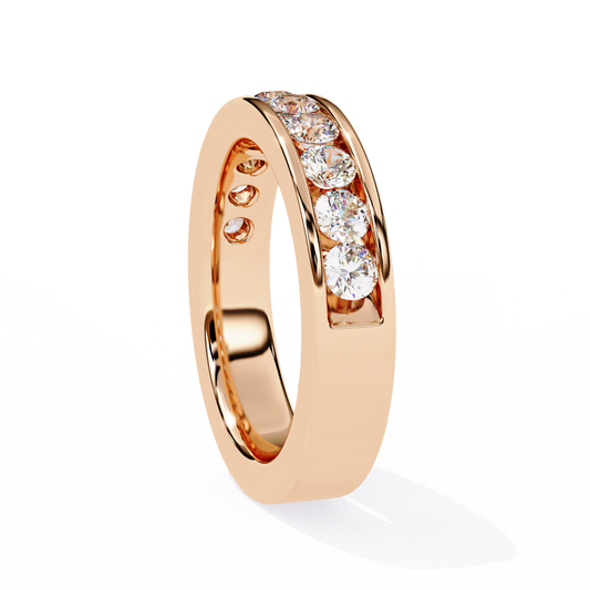 10K Rose Gold Lab Grown Diamond Stackable Band 1.01 ctw DAB-105