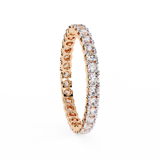 18K Rose Gold Lab Grown Diamond Eternity Band 0.99 ctw DAB-114