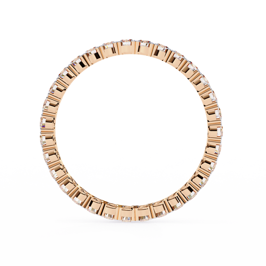 10K Rose Gold Lab Grown Diamond Eternity Band 0.99 ctw DAB-114