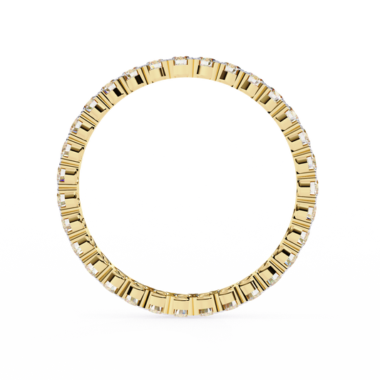 10K Yellow Gold Lab Grown Diamond Eternity Band 0.99 ctw DAB-114