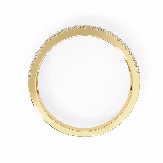 18K Yellow Gold Lab Grown Diamond Stackable Band 0.60 ctw DAB-102