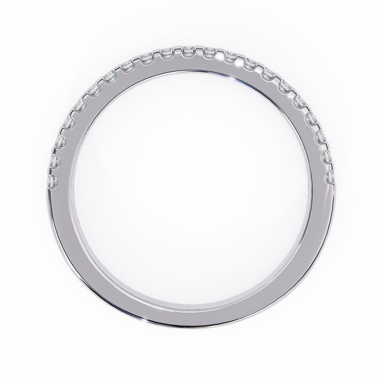 18K White Gold Lab Grown Diamond Stackable Band 0.22 ctw DAB-108