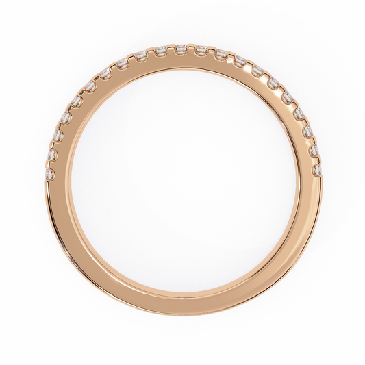 18K Rose Gold Lab Grown Diamond Stackable Band 0.22 ctw DAB-108