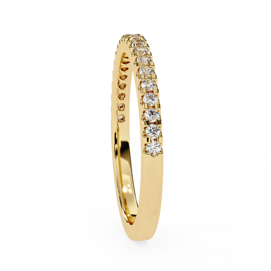 10K Yellow Gold Lab Grown Diamond Stackable Band 0.22 ctw DAB-108