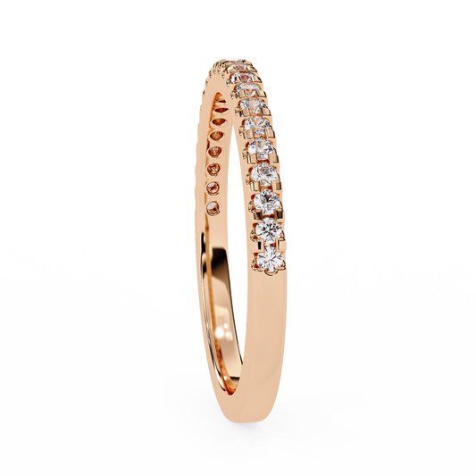 10K Rose Gold Lab Grown Diamond Stackable Band 0.22 ctw DAB-108