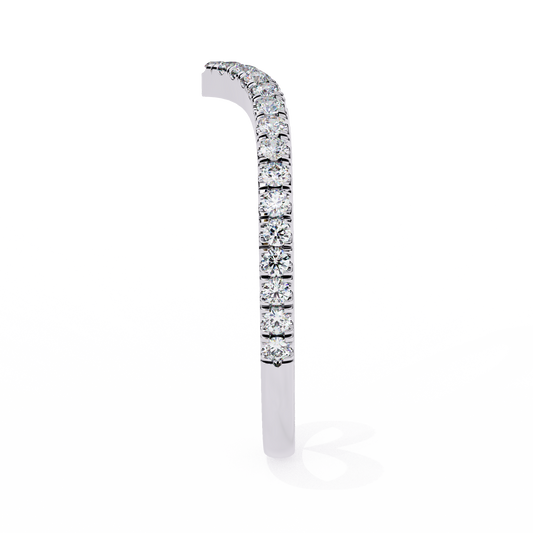 10K White Gold Lab Grown Diamond Stackable Band 0.24 ctw DAB-101