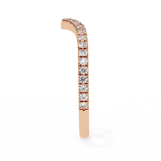 10K Rose Gold Lab Grown Diamond Stackable Band 0.24 ctw DAB-101
