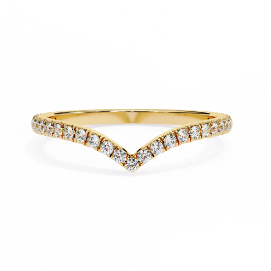 14K Yellow Gold Lab Grown Diamond Stackable Band 0.24 ctw DAB-101