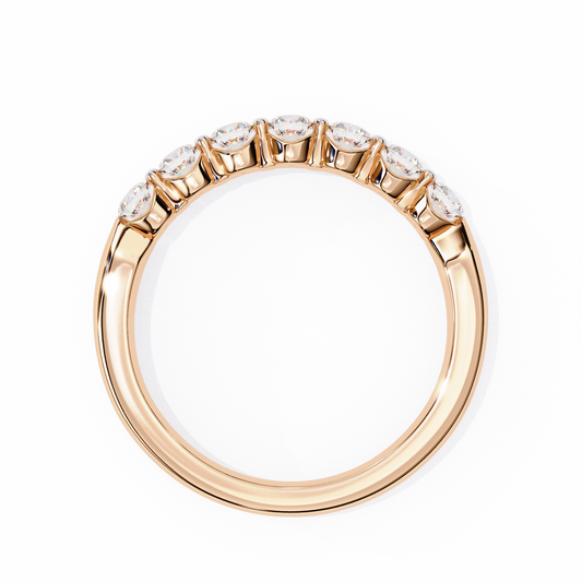 18K Rose Gold Lab Grown Diamond Stackable Band 0.52 ctw DAB-110