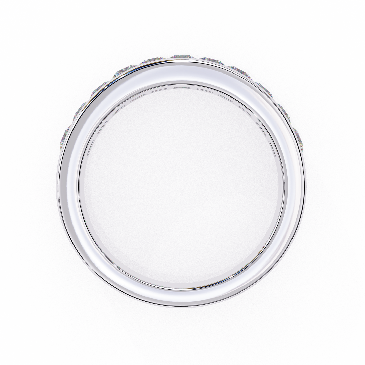 10K White Gold Lab Grown Diamond Stackable Band 1.07 ctw DAB-104