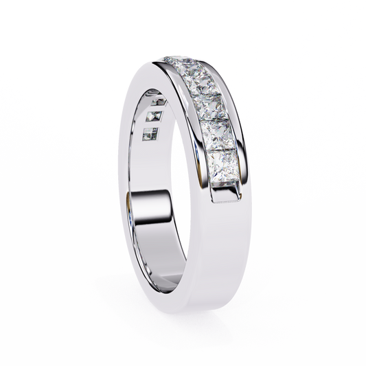 10K White Gold Lab Grown Diamond Stackable Band 1.07 ctw DAB-104