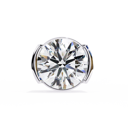 10K White Gold Lab Grown Diamond Solitaire Stud Earrings 2.57 ctw DAE-118
