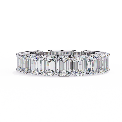 14K White Gold Lab Grown Diamond Eternity Band 4.88 ctw DAB-113