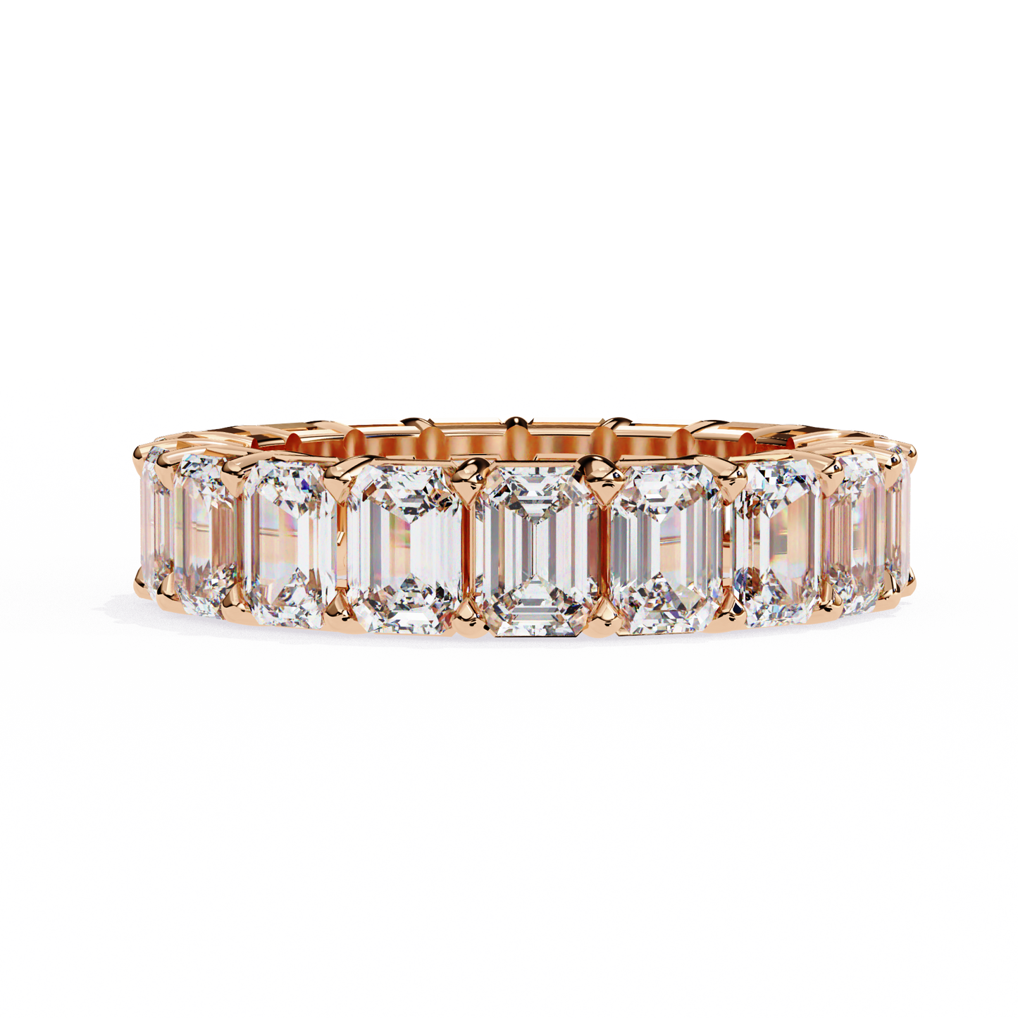 10K Rose Gold Lab Grown Diamond Eternity Band 4.88 ctw DAB-113