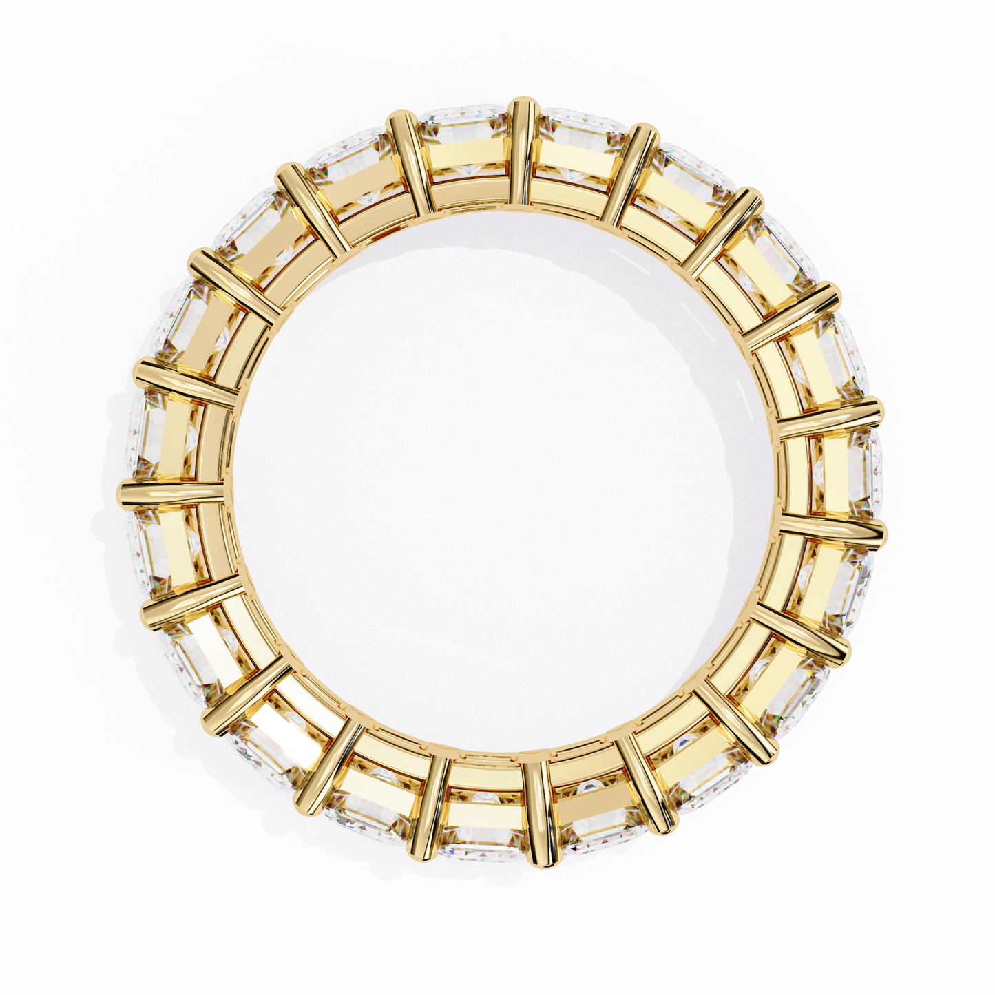 14K Yellow Gold Lab Grown Diamond Eternity Band 4.88 ctw DAB-113