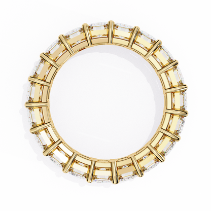 14K Yellow Gold Lab Grown Diamond Eternity Band 4.88 ctw DAB-113
