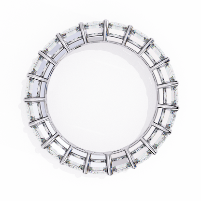14K White Gold Lab Grown Diamond Eternity Band 4.88 ctw DAB-113