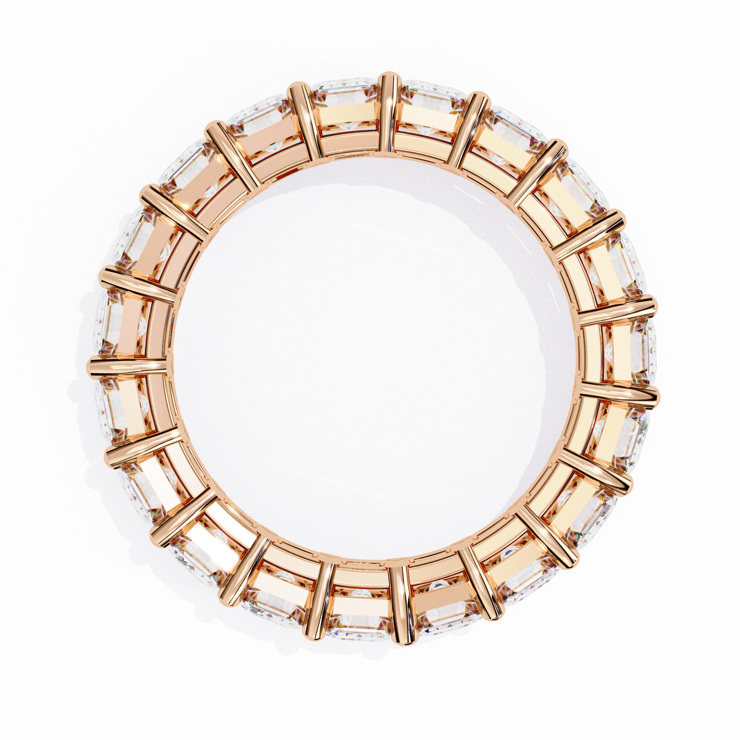 10K Rose Gold Lab Grown Diamond Eternity Band 4.88 ctw DAB-113