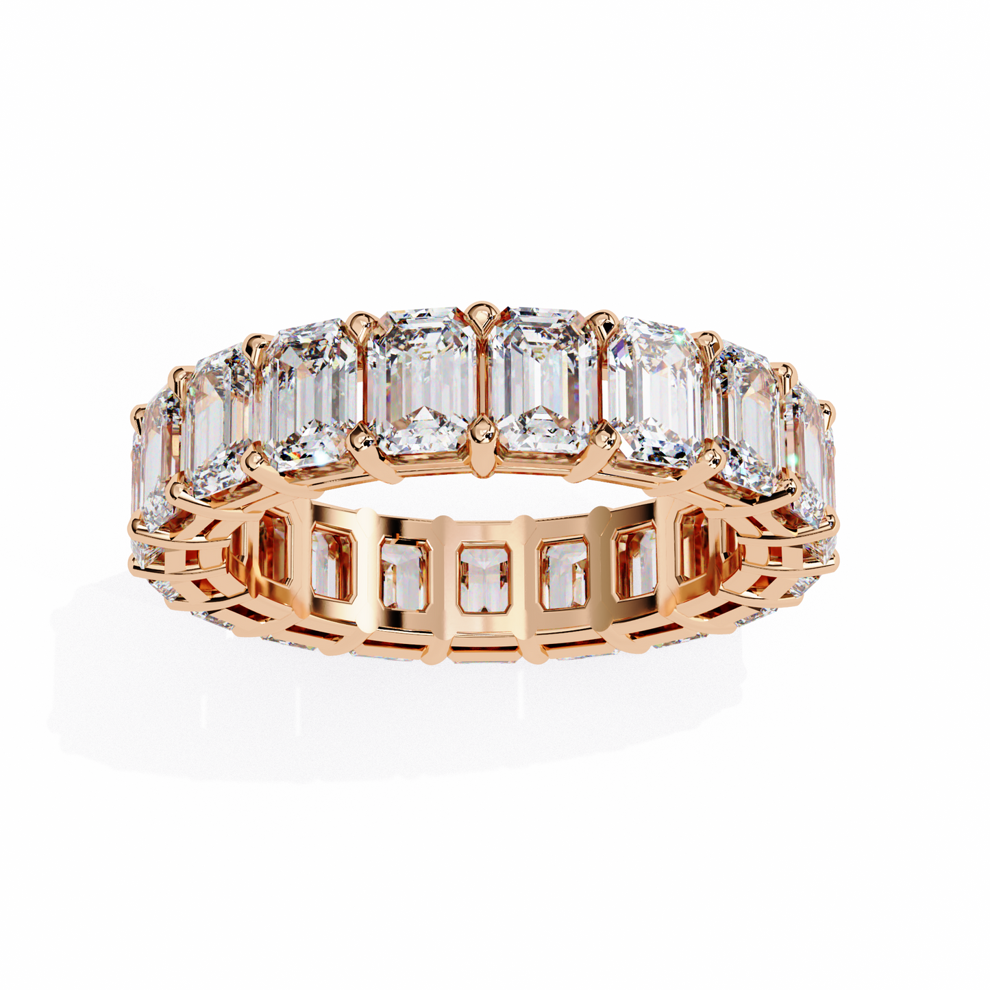 10K Rose Gold Lab Grown Diamond Eternity Band 4.88 ctw DAB-113