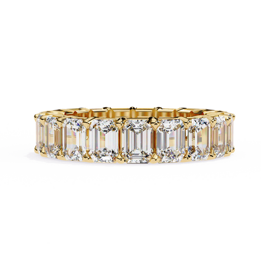 10K Yellow Gold Lab Grown Diamond Eternity Band 4.88 ctw DAB-113