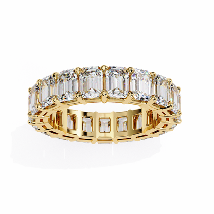 14K Yellow Gold Lab Grown Diamond Eternity Band 4.88 ctw DAB-113