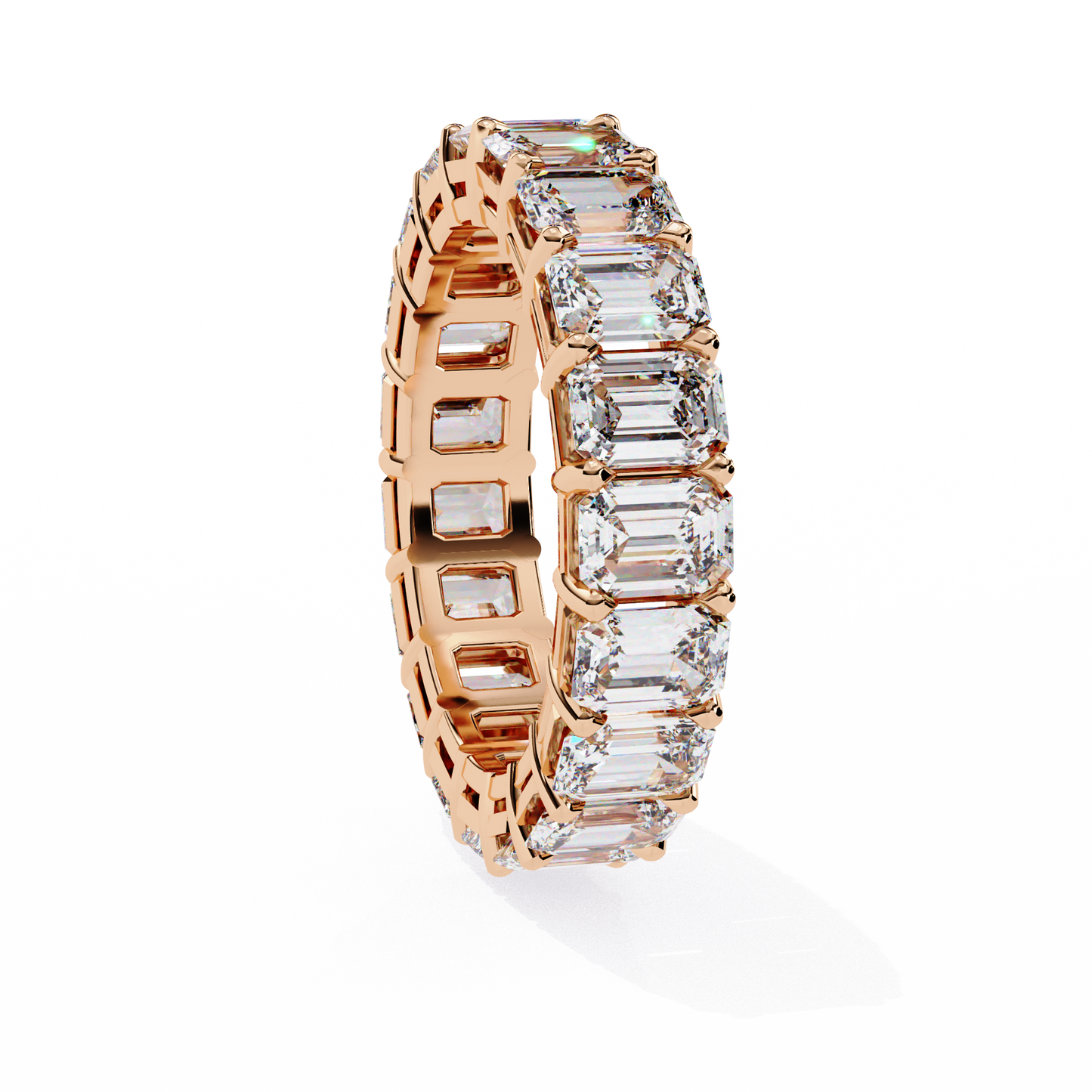 10K Rose Gold Lab Grown Diamond Eternity Band 4.88 ctw DAB-113