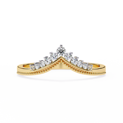 14K Yellow Gold Lab Grown Diamond Stackable Band 0.15 ctw DAB-100