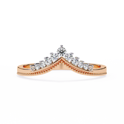 10K Rose Gold Lab Grown Diamond Stackable Band 0.15 ctw DAB-100