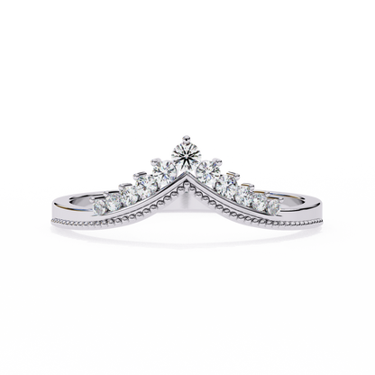 18K White Gold Lab Grown Diamond Stackable Band 0.15 ctw DAB-100