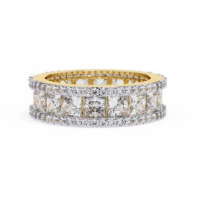10K Yellow Gold Lab Grown Diamond Eternity Band 3.54 ctw DAB-112