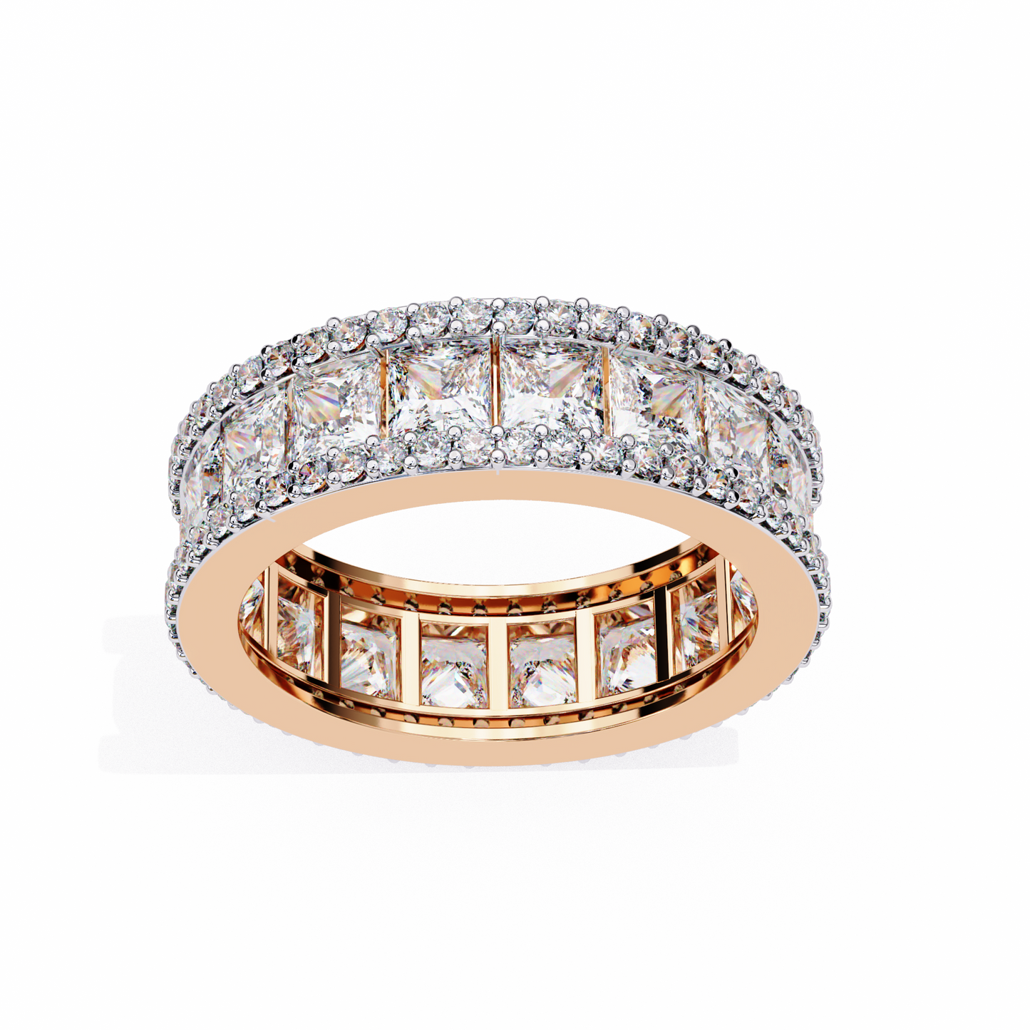 10K Rose Gold Lab Grown Diamond Eternity Band 3.54 ctw DAB-112