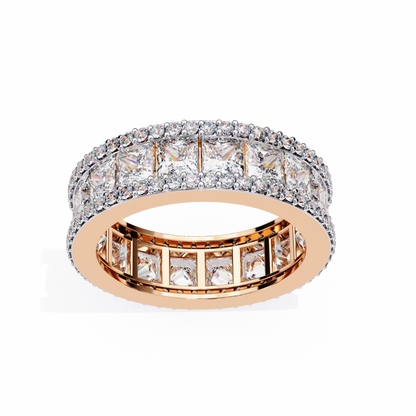 10K Rose Gold Lab Grown Diamond Eternity Band 3.54 ctw DAB-112