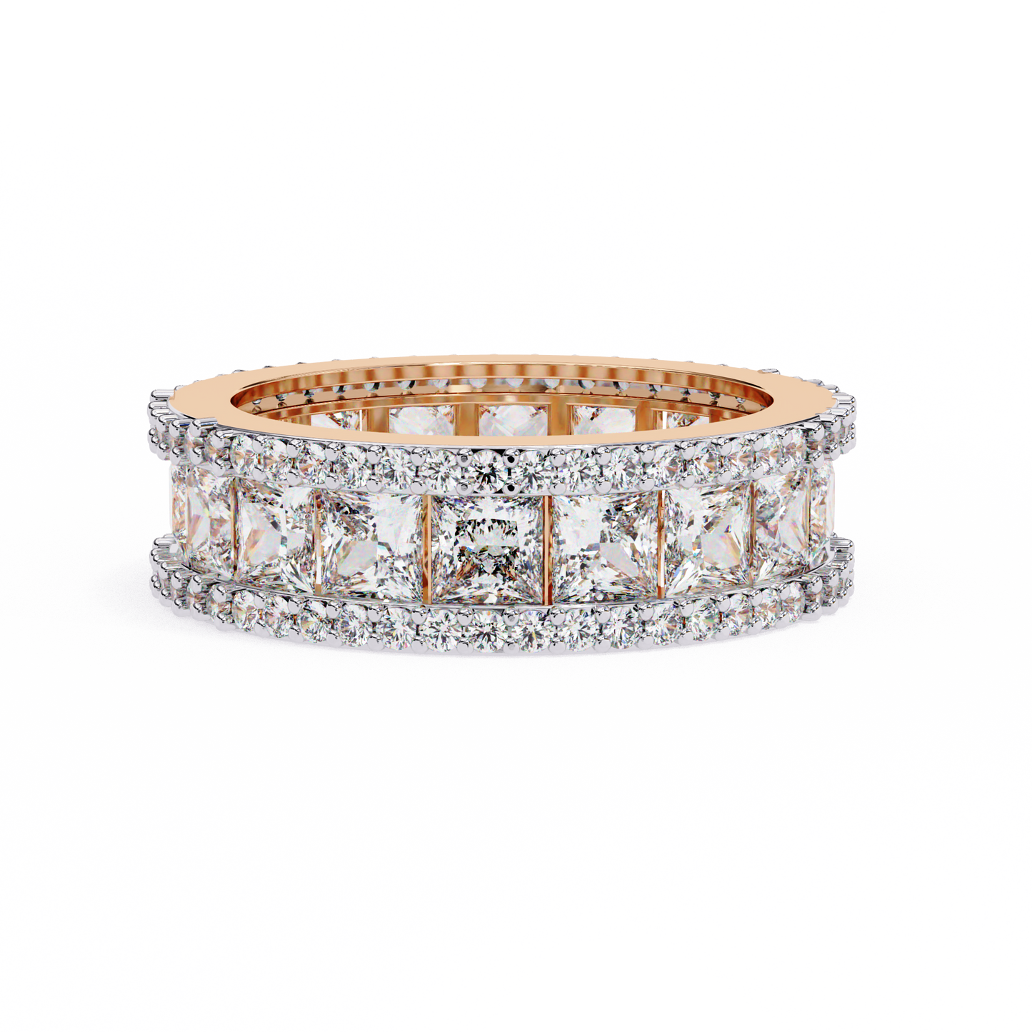 10K Rose Gold Lab Grown Diamond Eternity Band 3.54 ctw DAB-112