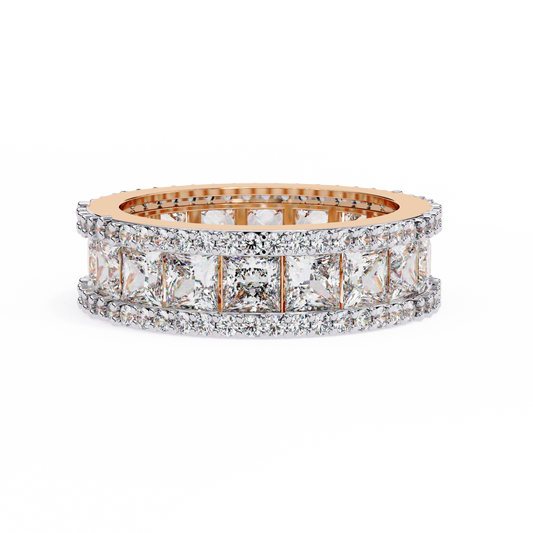 10K Rose Gold Lab Grown Diamond Eternity Band 3.54 ctw DAB-112