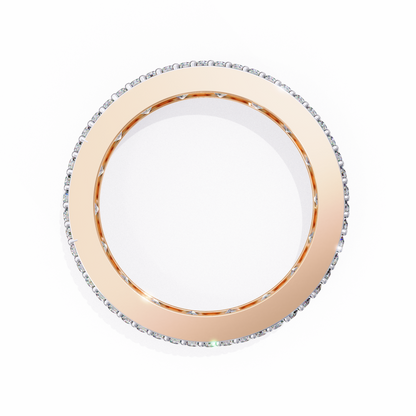 10K Rose Gold Lab Grown Diamond Eternity Band 3.54 ctw DAB-112