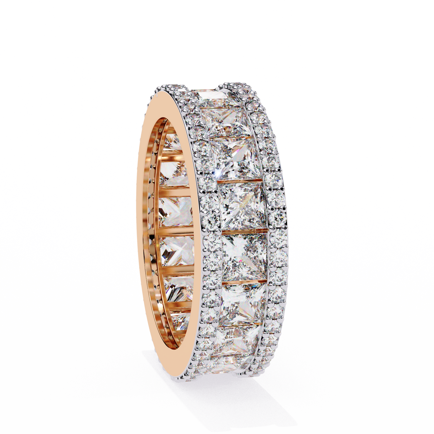 10K Rose Gold Lab Grown Diamond Eternity Band 3.54 ctw DAB-112
