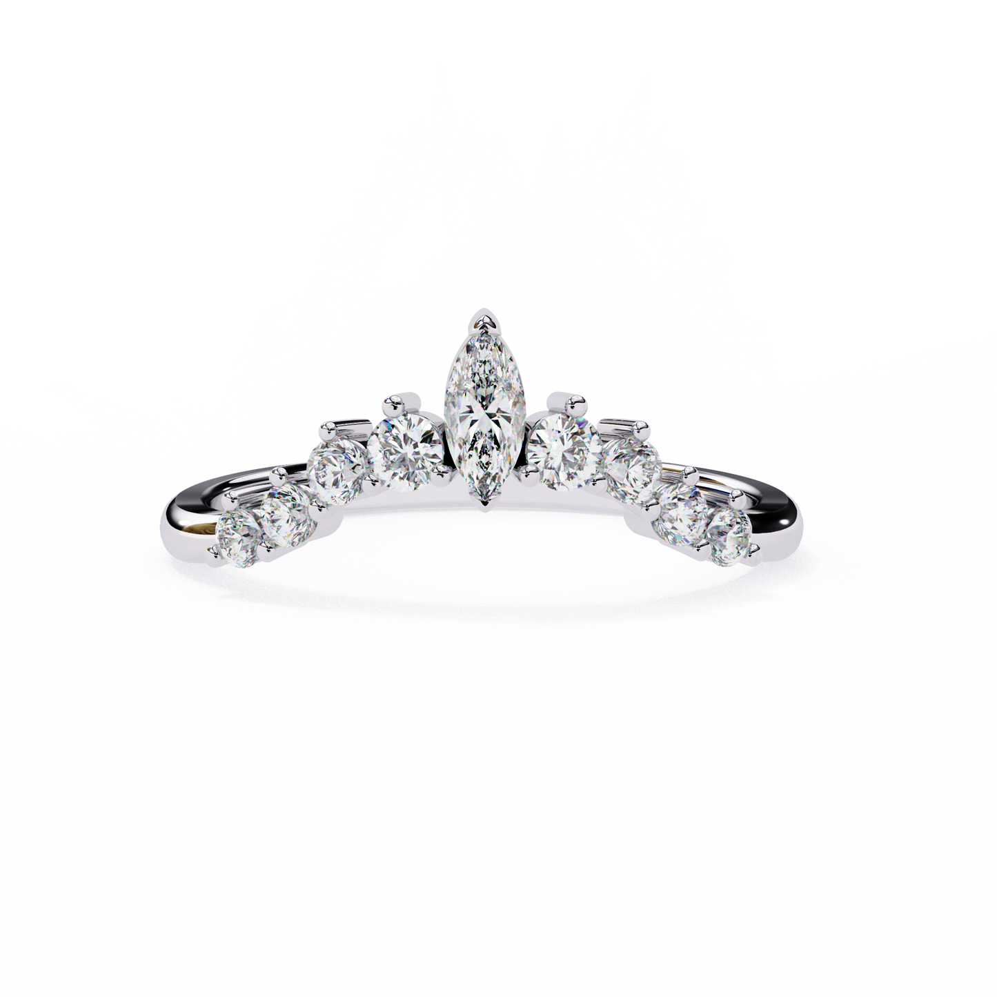 18K White Gold Lab Grown Diamond Stackable Band 0.39 ctw DAB-106