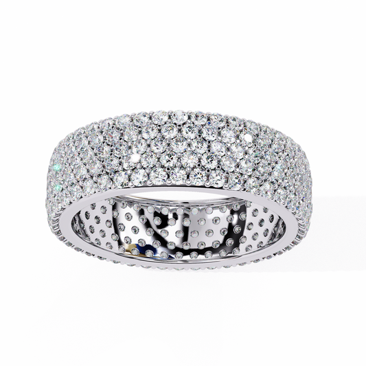 18K White Gold Lab Grown Diamond Eternity Band 1.81 ctw DAB-111