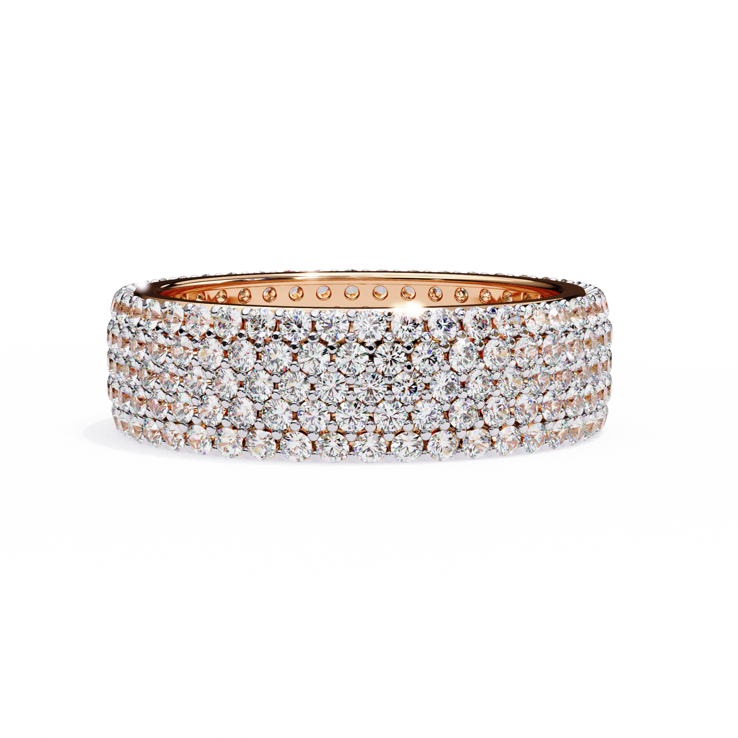 10K Rose Gold Lab Grown Diamond Eternity Band 1.81 ctw DAB-111