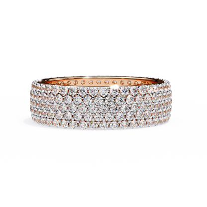 10K Rose Gold Lab Grown Diamond Eternity Band 1.81 ctw DAB-111