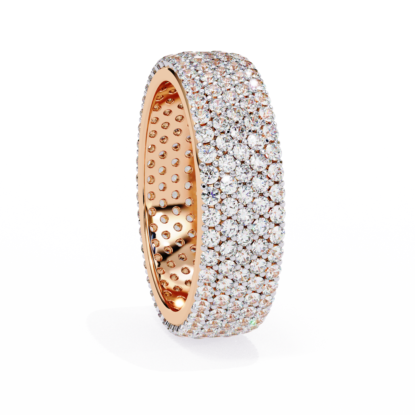 10K Rose Gold Lab Grown Diamond Eternity Band 1.81 ctw DAB-111